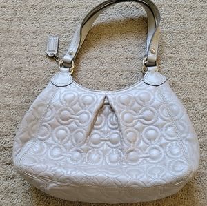 Coach silver purse